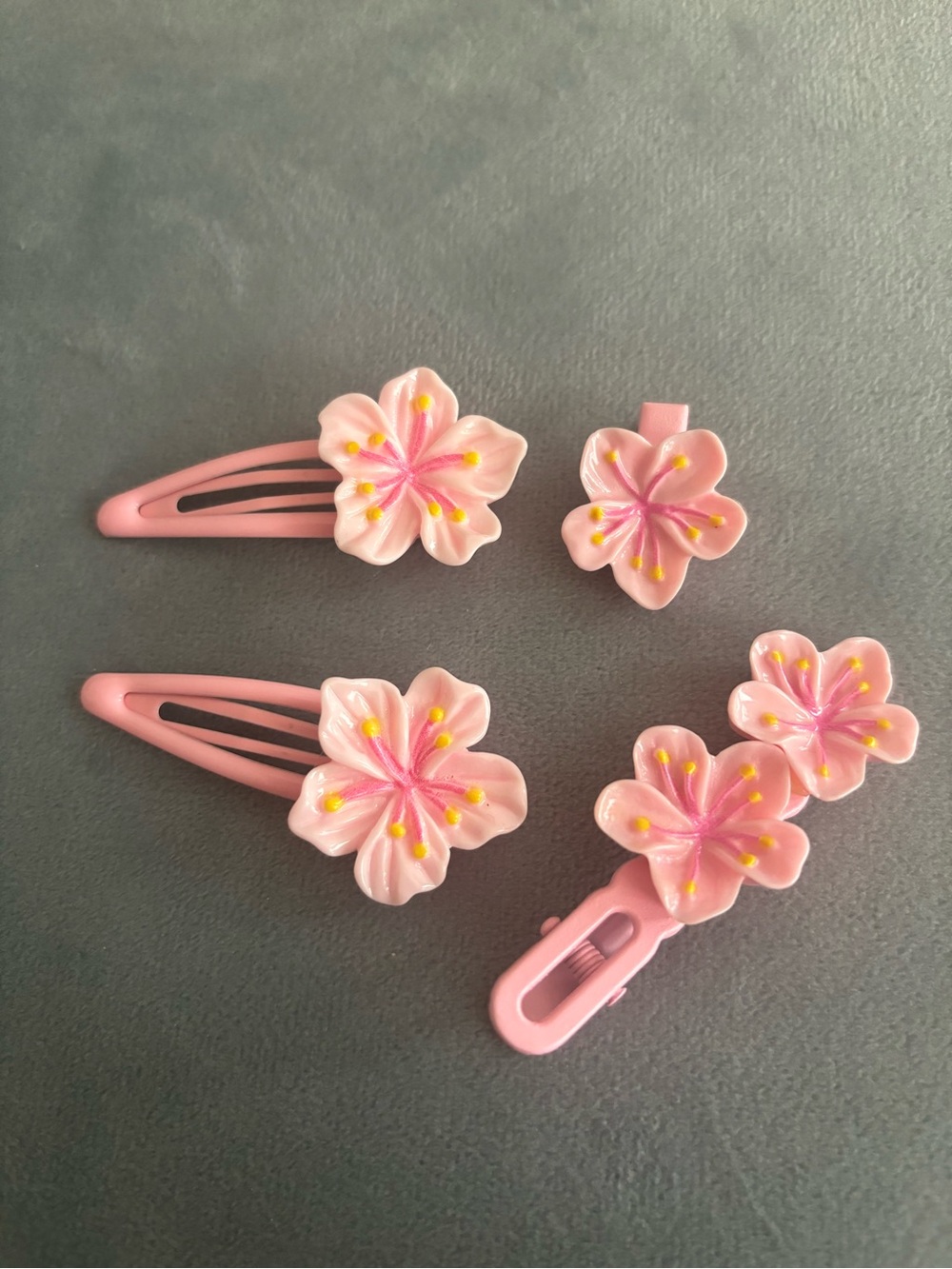 NWOT Cherry Blossom Hair-clips